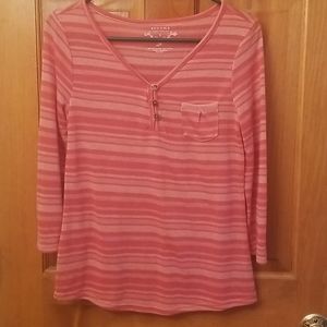 NWOT Sonoma pink long sleeved lightweight shirt